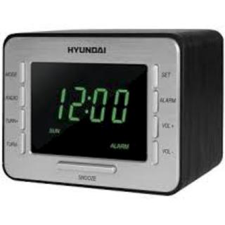 Радиобудильник Hyundai H-1508 Черный/Зеленый