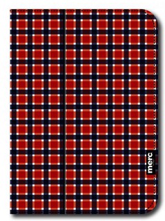 Чехол Merc fabric folio Check для Apple iPad mini синий/красный