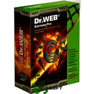 ПО Dr.Web Бастион Pro, коробка на 1 год 2 ПК