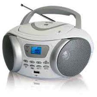 Аудиомагнитола BBK BX107U белый металлик