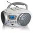 Аудиомагнитола BBK BX107U белый металлик