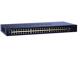Коммутатор Netgear (FS750T2EU) Управляемый Smart на 48FE+2SFP/Combo