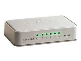 Коммутатор Netgear (FS205-100PES) 5-портовый 10/100Мбит/с с внешним блоком питания