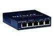 Коммутатор Netgear (GS105GE) 5-портовый 10/100/1000 Мбит/с с внешним блоком питания
