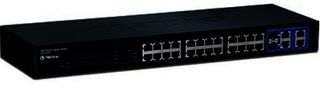 Коммутатор TRENDnet TEG-424WS 2 уровня 24х10/100 Мбит/с 4хGigabit Ethernet 2хMini-GBIC web