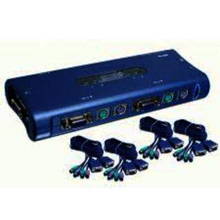 Коммутатор TRENDnet TK-400K Четырёхпортовый КВМ-переключатель с интерфейсами VGA и PS/2