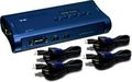 Коммутатор TRENDnet TK-407K 4-порта КВМ-переключатель VGA и USB