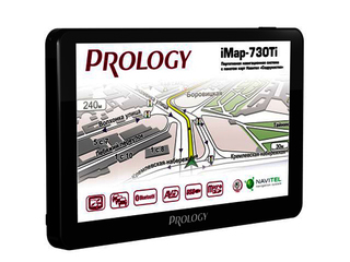 Автомобильный навигатор GPS Prology iMap-730Ti 7" 800x480 4Gb BT MicroSD MP3 2D/3D Navitel