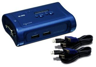 Коммутатор TRENDnet TK-207K Двухпортовый КВМ-переключатель с интерфейсами VGA и USB