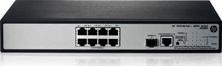 Коммутатор HP (JG349A)1910-8G-PoE+ 65W, Managed Gigabit 8x10/100/1000Base-T, 1xSFP