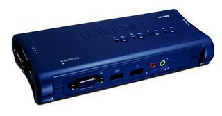 Коммутатор TRENDnet TK-409K 4-порта КВМ-переключатель VGA USB аудио
