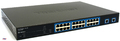Коммутатор TRENDnet TPE-224WS 24 PoE-порта 10/100 Мбит/с, 4 Gigabit Ethernet и 2 разъёма Mini-GBIC