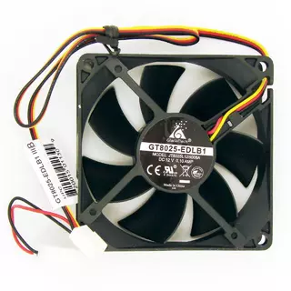 Вентилятор для корпуса GlacialTech CF-8025SBD0AB0031 80x80x25mm шарик 1600RPM 3+4pin