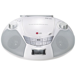 Аудиомагнитола LG SB16W белый Portable Audio-In