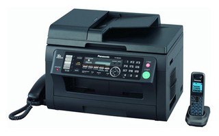 МФУ Panasonic лазерное KX-MB2061RUB (принтер/сканер/копир/факс) черное, автоподатчик, DECT, LAN