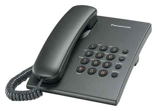 Телефон Panasonic KX-TS2350RUT (темно-серый металлик)