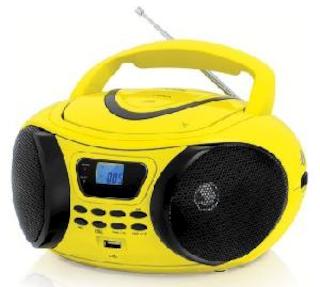 Аудиомагнитола Supra PAS-6277 желтый/черный