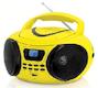 Аудиомагнитола Supra PAS-6277 желтый/черный