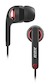 Наушники BBK EP-1250S черные с красным (вкладыши)