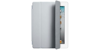 Чехол-обложка iPad4 Smart Cover - Polyurethane - Light Grey MD307ZM/A
