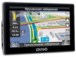 Навигатор Автомобильный GPS Lexand STR-7100pro HD 7" 800x480 4Gb microSD FM-Transmitter черный Navit