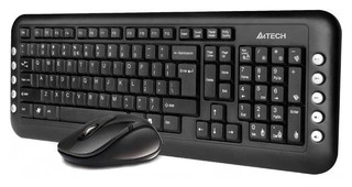 Комплект клавиатура + мышь A4 GL-1630 wireless (GL-100+G7-630) iron grey 2.4G X-Far USB