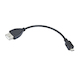 Кабель OTG MicroUSB-M - USB-F, Gembird/Cablexpert A-OTG-AFBM-001  для подключения USB накопителей к мобильным устройствам