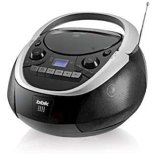 Аудиомагнитола BBK BX312UC черный металлик