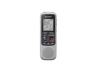 Цифровой Диктофон Sony ICDBX132.CE7 2048 Silver FM Mic SP MP3 microSD miniUSB 131Hr ААА
