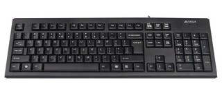 Клавиатура А4 KR-83 comfort black PS/2