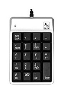 Цифровой блок клавиатуры A4 TK-7 Silver-Black Retractable USB