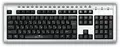 Клавиатура Oklick 130M silver/black Multimadia PS/2