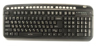 Клавиатура Oklick 320M черн ммедиа (PS/2+USB)+ USB порт