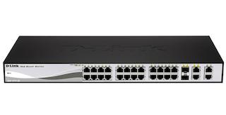 Коммутатор D-Link DES-1210-28/ME WEB Smart III 24x10/100 2x10/100/1000 2 Combo 10/100/1000BASE-T/SFP