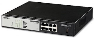 Коммутатор Buffalo (BSL-PS-G2108M-EU) 8-портов 10/100/1000BASE-T