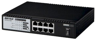 Коммутатор Buffalo (BSL-WS-G2108M-EU) 8-портов 10/100/1000BASE-T Web UI