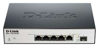 Коммутатор D-Link DGS-1100-06/ME/A1A 5 10/100/1000Base-T ports and 1 SFP port Metro CPE