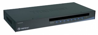 Коммутатор TRENDnet TK-804R 8-портов КВМ-переключатель VGA USB OSD монтаж в стойку