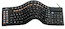 Клавиатура AgeStar HSK840 (BLACK) combo USB+ PS/2, гибкая, черная, 18 м/мед.+6 офис. клавиш