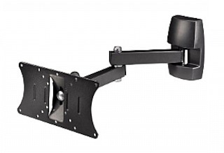 Кронштейн для ТВ Hama H-12009 S (до 32"/81 см) VESA 200*100 до 20 кг 3зв fullm.2 рычага 3шарн. черн