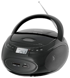 Аудиомагнитола BBK BX109U черный металлик