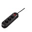 Удлинитель Hama H-108888 сет.Colour on/off 3 р."защ. от дет."хран. для кабеля 3м 3x1.5 кв.мм черный