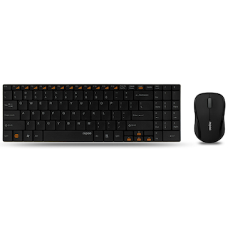 Комплект Rapoo 9060 черный USB мышь+клавиатура частота 2.4ГГц до 10м