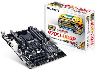 Материнская плата Gigabyte GA-970A-UD3P Socket-AM3+ AMD 970 DDR3 ATX AC`97 8ch(7.1) GbLAN SATA3 RAID