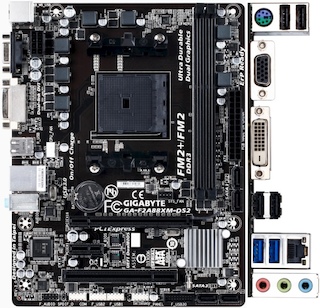 Материнская плата Gigabyte GA-F2A88XM-DS2 Socket-FM2 AMD A88X DDR3 mATX AC`97 8ch(7.1) GbLAN SATA6 R