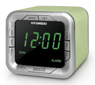 Радиобудильник Hyundai H-1505 салатовый/зеленый