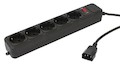 Сетевой фильтр PC PET 1.8м UPS plug 5 розеток черный AP01006-E-B