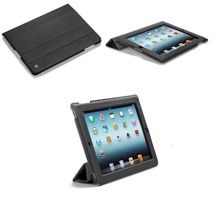 Чехол для планшетов Dicota iPad 2/3 Leather Book Case black кожа (D30501)