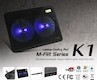 Подставка для ноутбука GlacialTech M-Flit K1 black 800rpm/2xfan/2xUSB/2xLED (CN-MFK1A000AC0001)