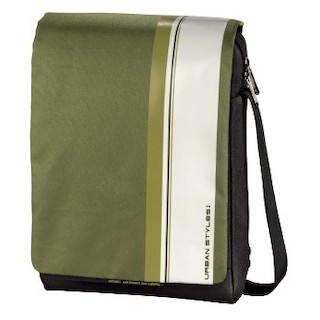 Сумка для ноутбука 12.1" Aha Urban Styles Messenger H-101384 green/white 30x20х3cm